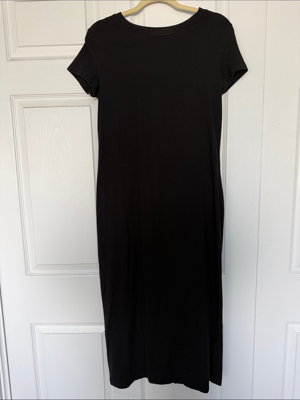 G.I.L.I. Black Short-Sleeve Maxi Dress